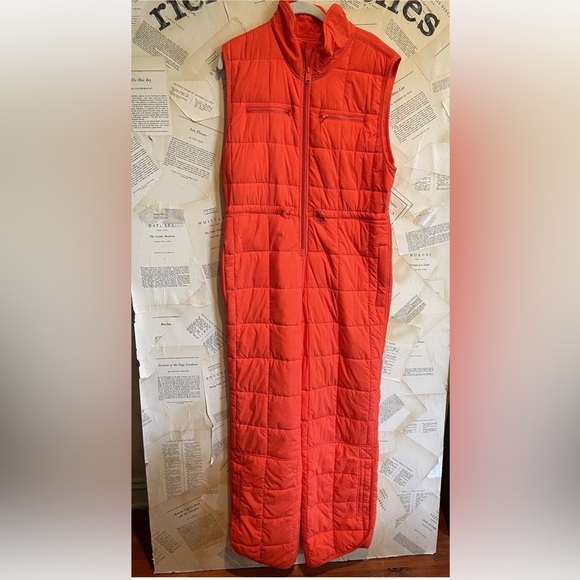 Free People Movement Pippa Packable Puffer Suit Quilted Zipper Front One Piece - Picture 6 of 7